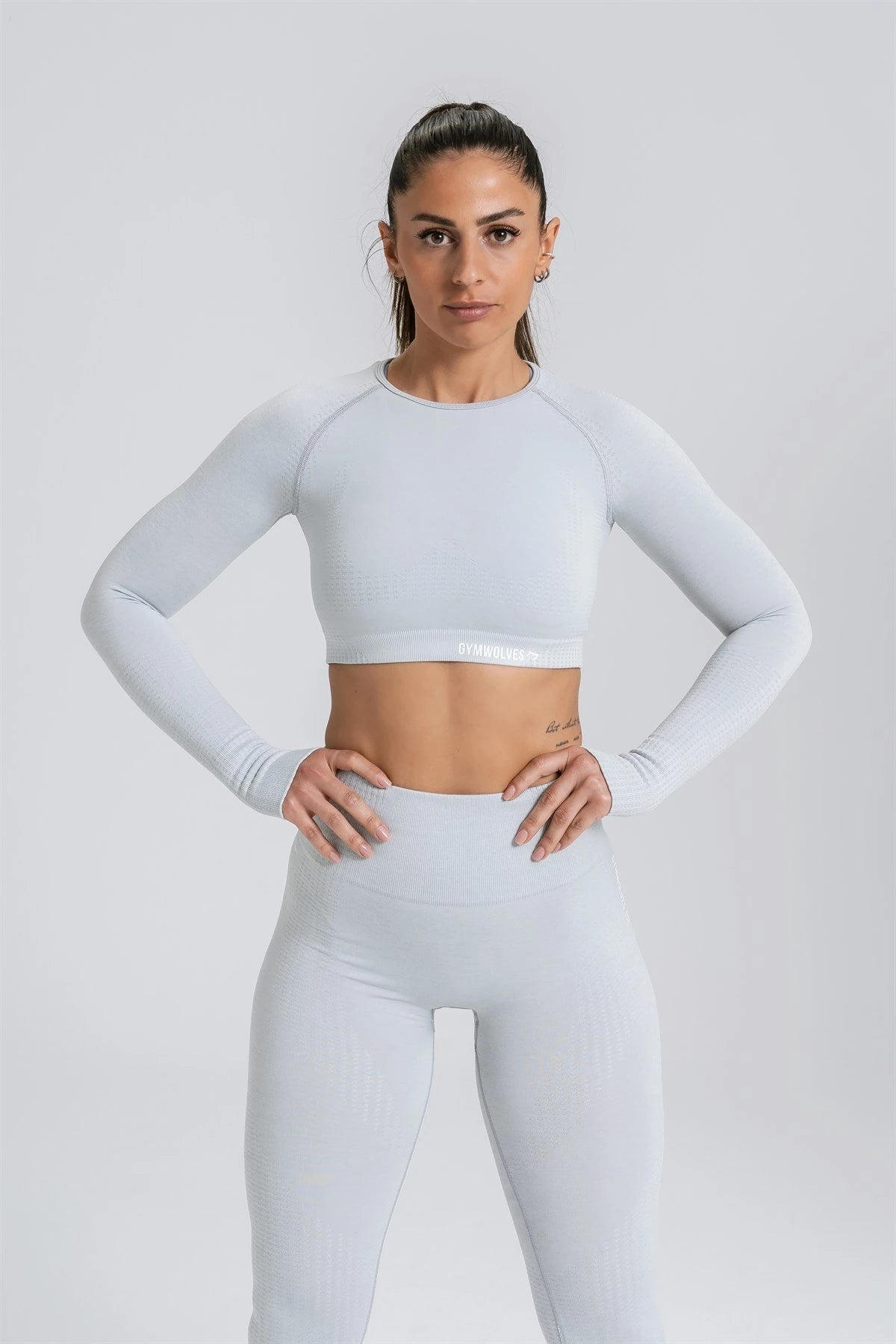 Gymwolves Women's Long Sleeve Seamless Sports T-Shirt