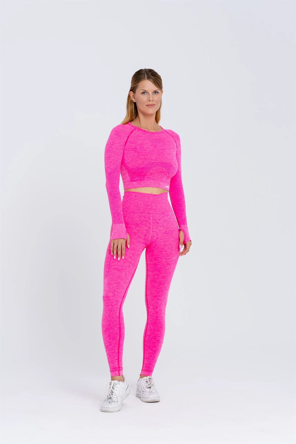 Gymwolves Women's Long Sleeve Seamless Sports T-Shirt