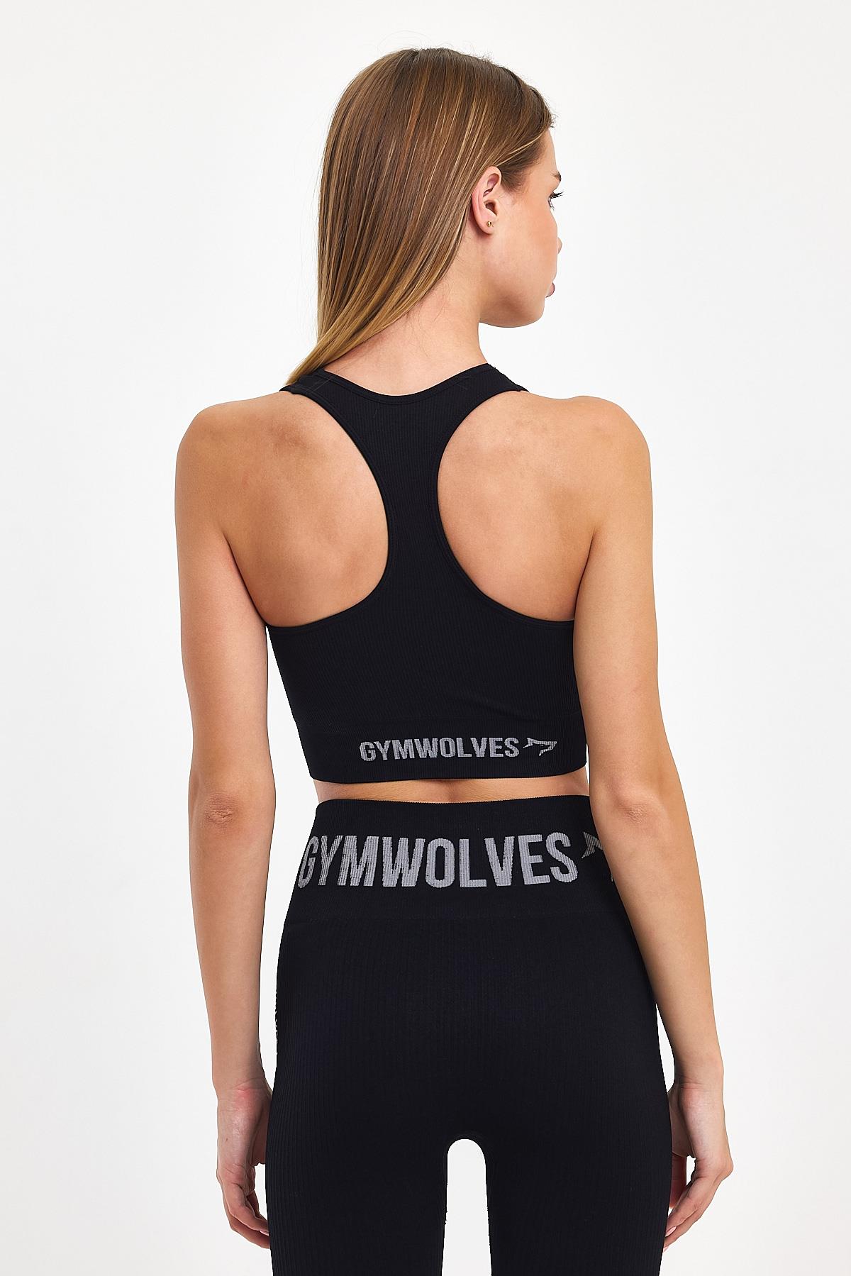 Gymwolves Women's Halterneck Seamless Sports T-Shirt