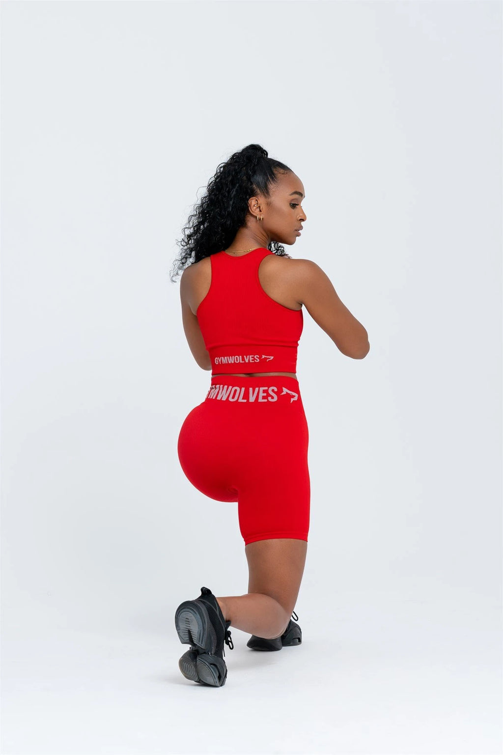 Gymwolves Women's Halterneck Seamless Sports T-Shirt
