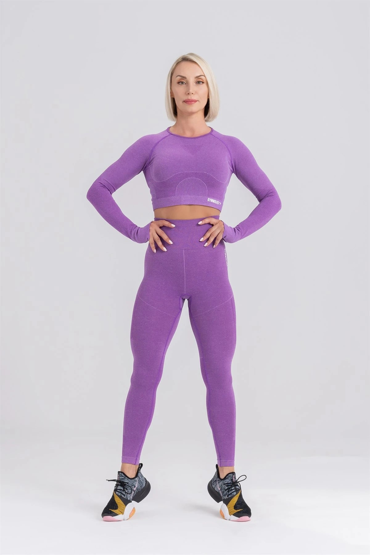 Gymwolves Women's Long Sleeve Seamless Sports T-Shirt