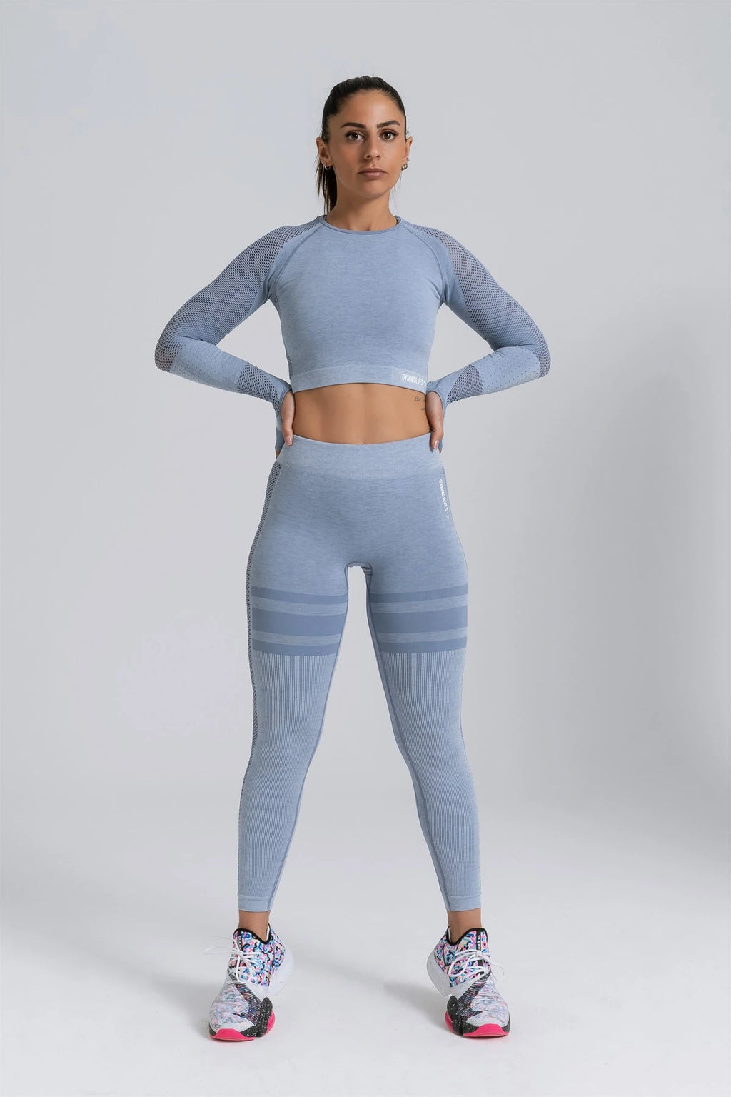 Gymwolves Women's Long Sleeve Seamless Sports T-Shirt
