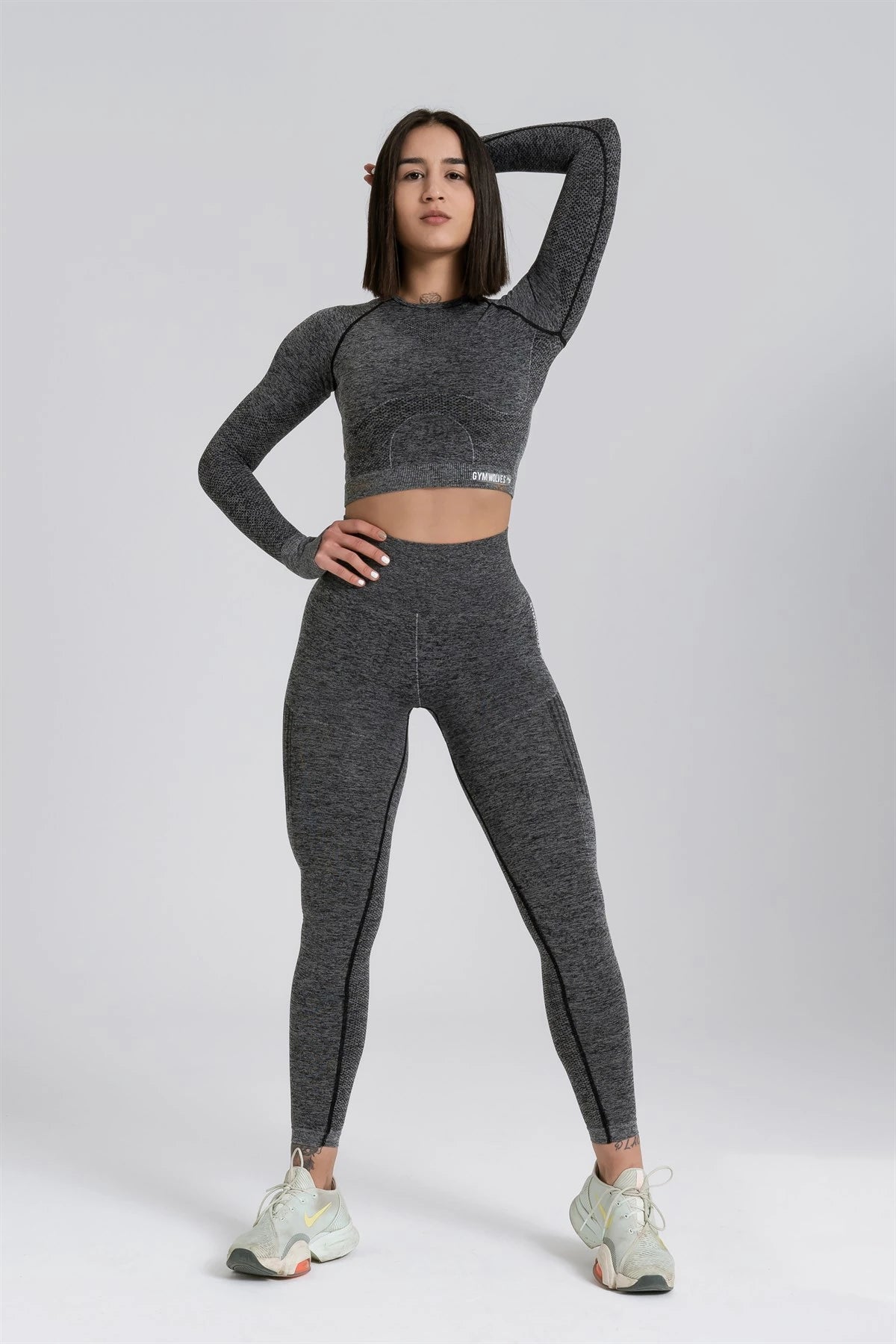 Gymwolves Women's Long Sleeve Seamless Sports T-Shirt