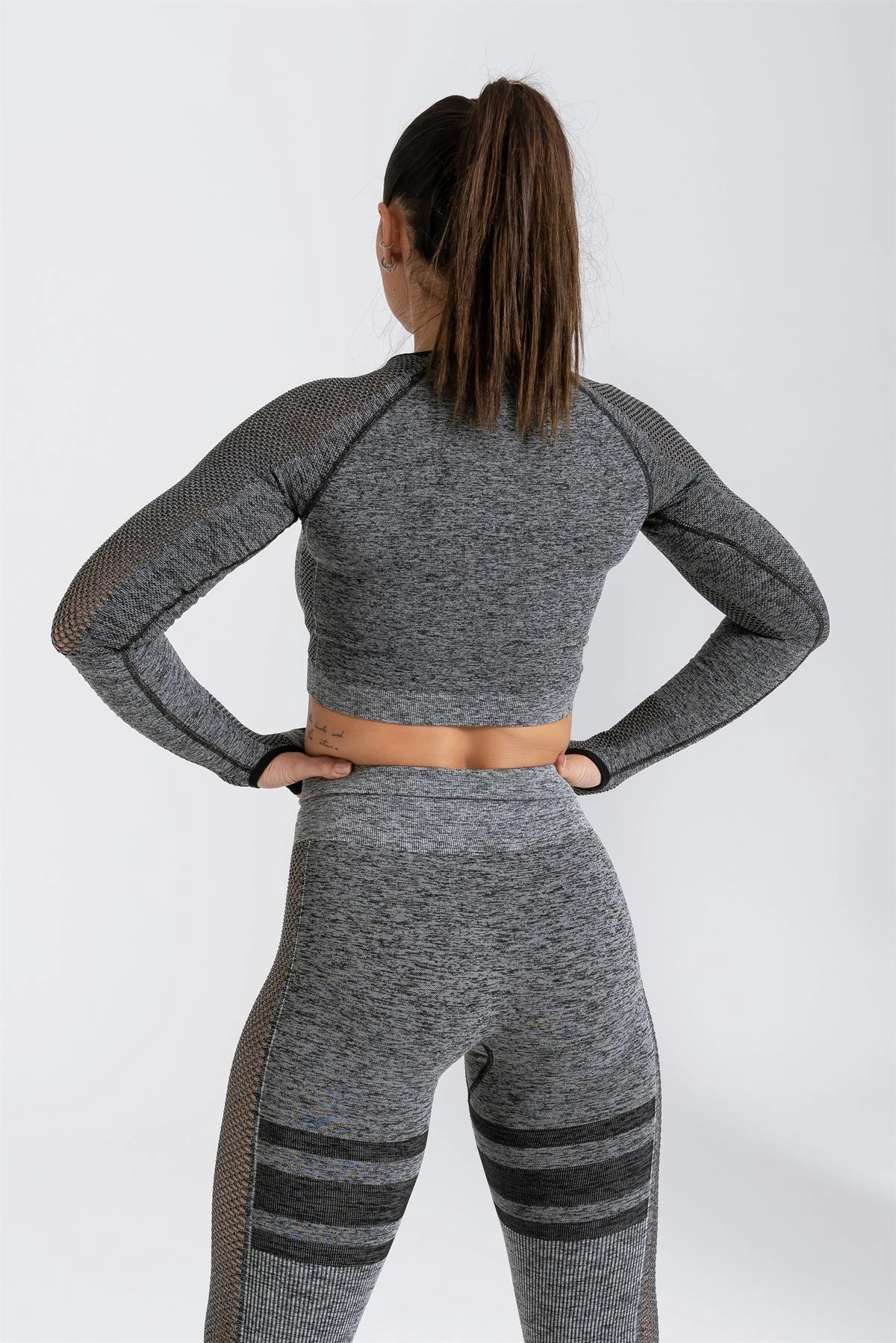 Gymwolves Women's Long Sleeve Seamless Sports T-Shirt