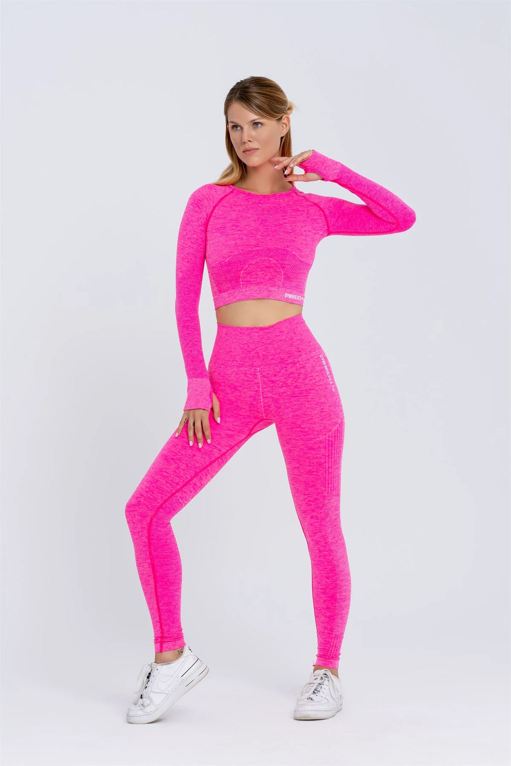 Gymwolves Women's Long Sleeve Seamless Sports T-Shirt