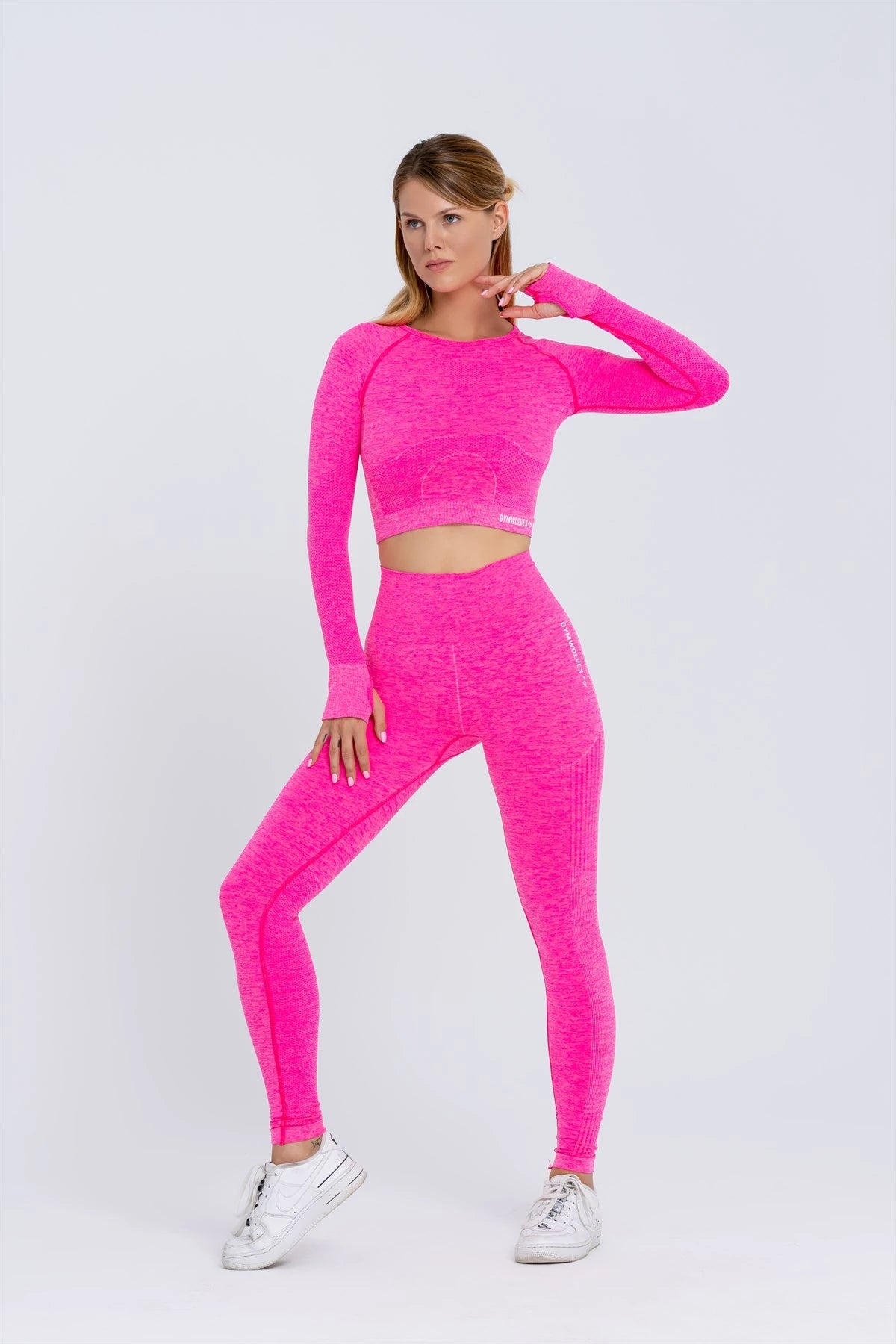 Gymwolves Women's Long Sleeve Seamless Sports T-Shirt