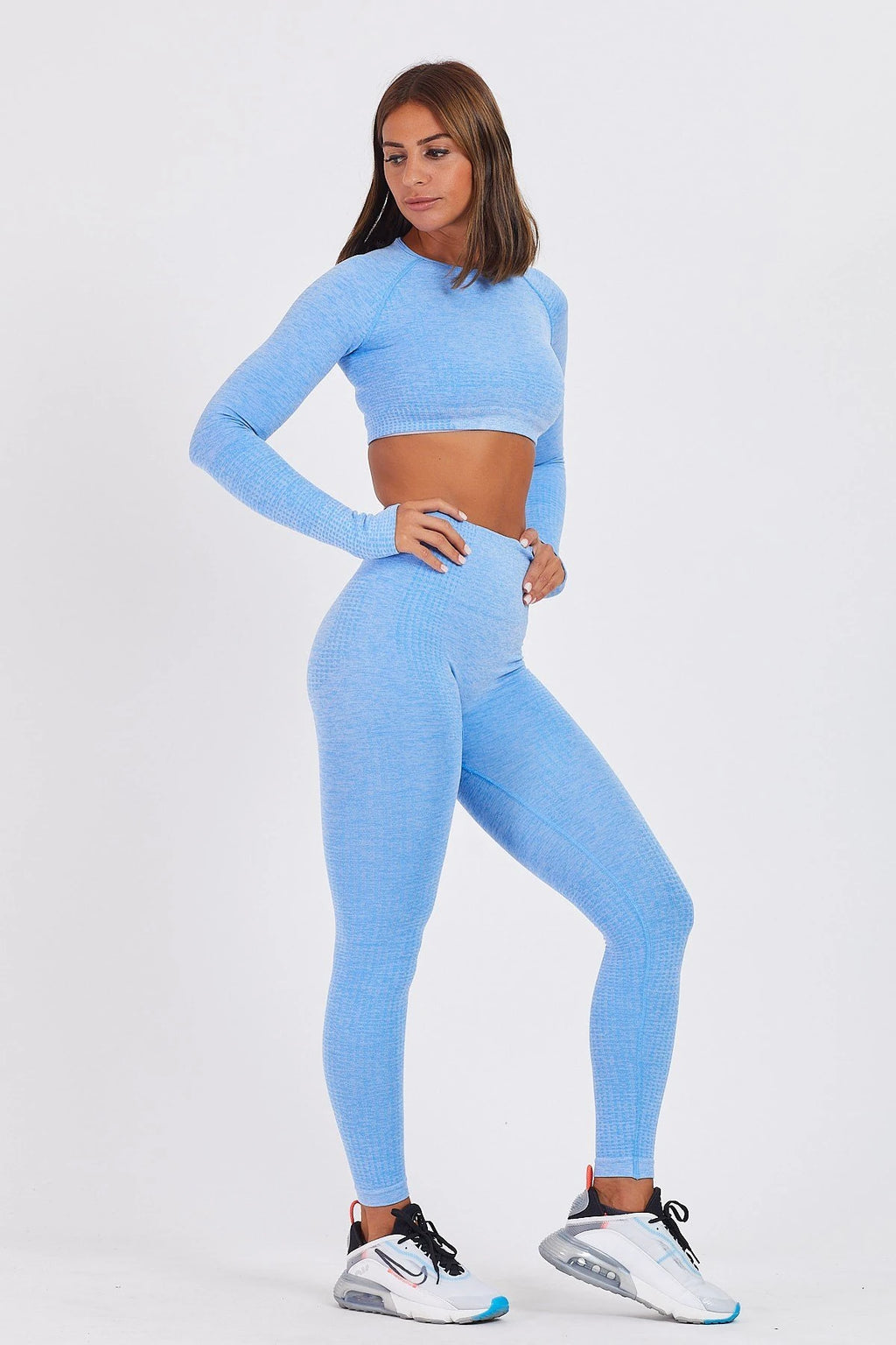 Gymwolves Women's Long Sleeve Seamless Sports T-Shirt