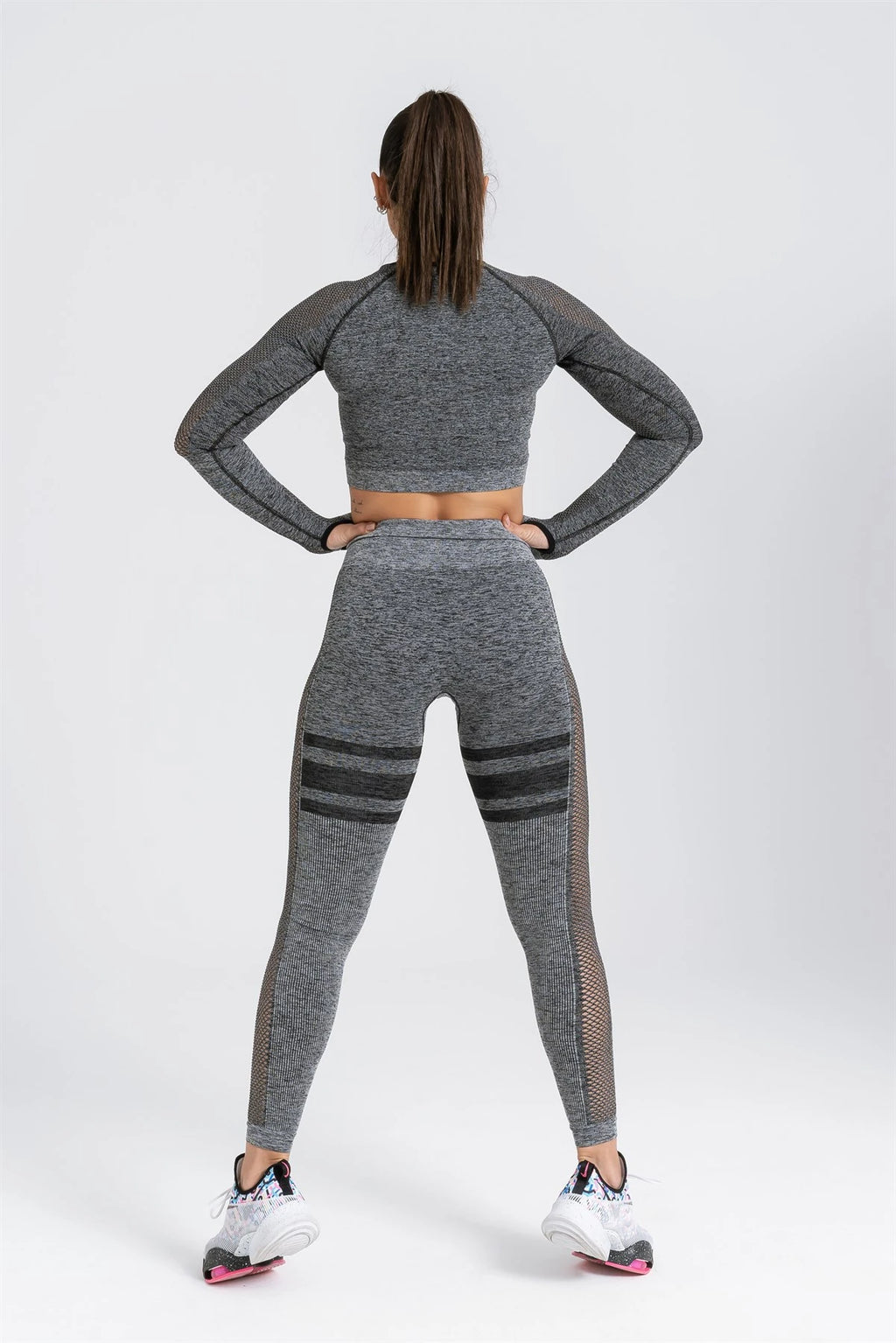 Gymwolves Women's Long Sleeve Seamless Sports T-Shirt