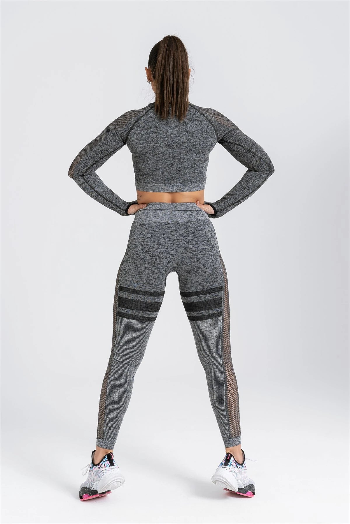 Gymwolves Women's Long Sleeve Seamless Sports T-Shirt