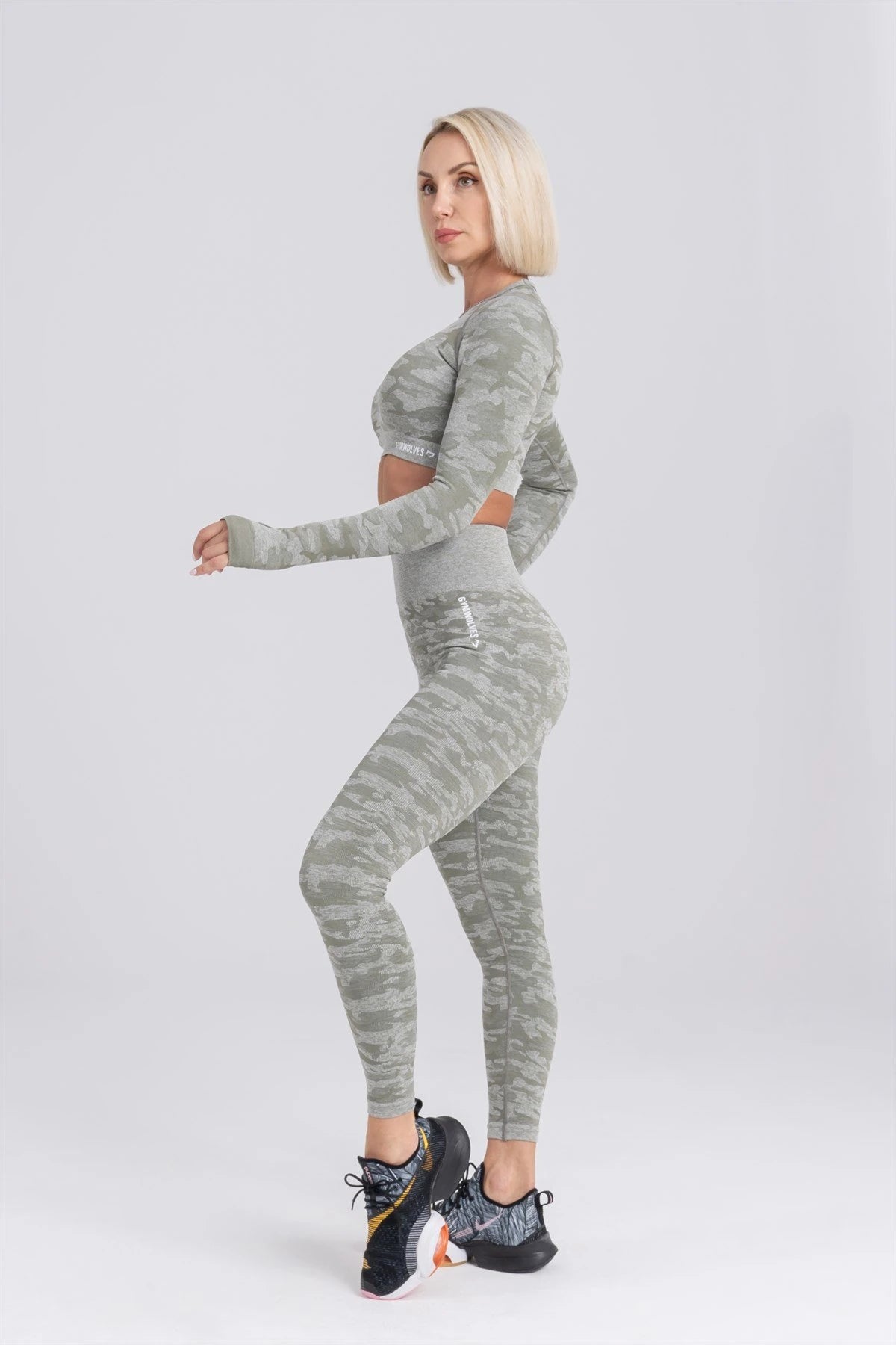 Gymwolves Seamless Leggings Camo Print