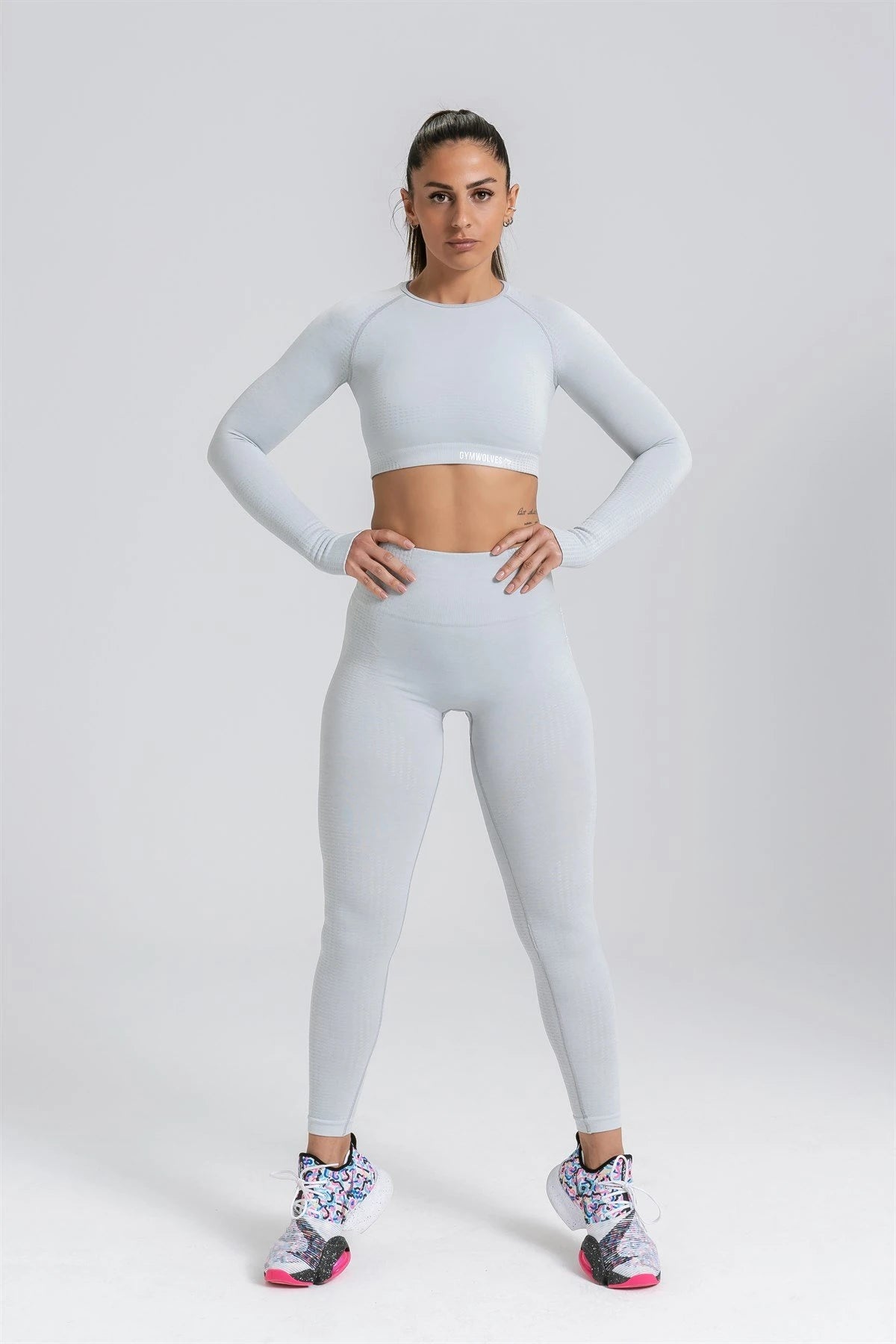 Gymwolves Women's Long Sleeve Seamless Sports T-Shirt