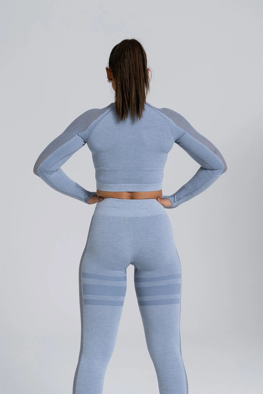 Gymwolves Women's Long Sleeve Seamless Sports T-Shirt