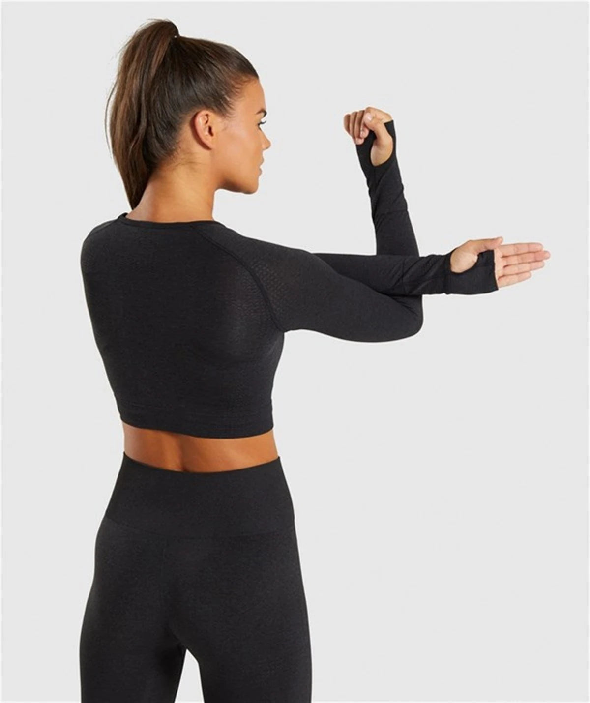 Gymwolves Women's Long Sleeve Seamless Sports T-Shirt