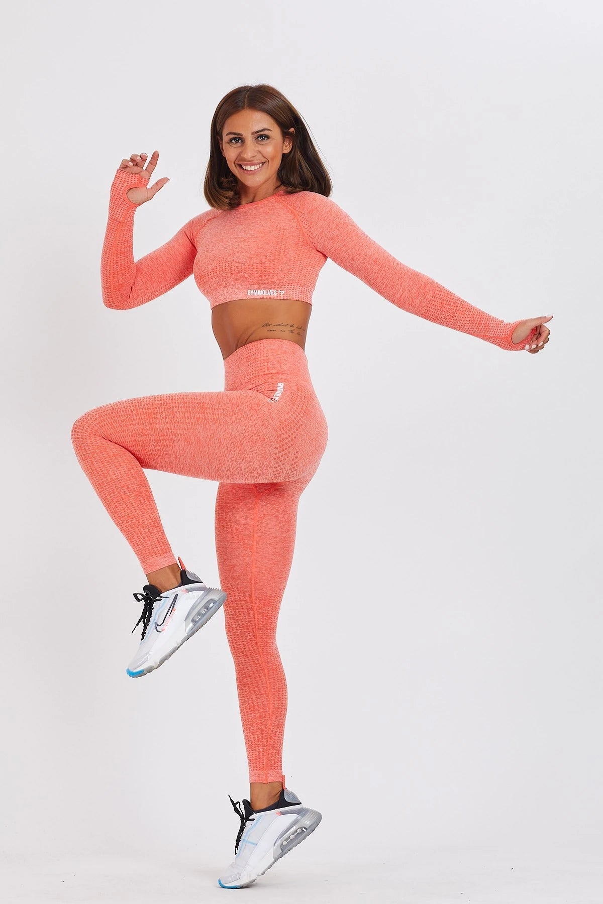 Gymwolves Women's Long Sleeve Seamless Sports T-Shirt