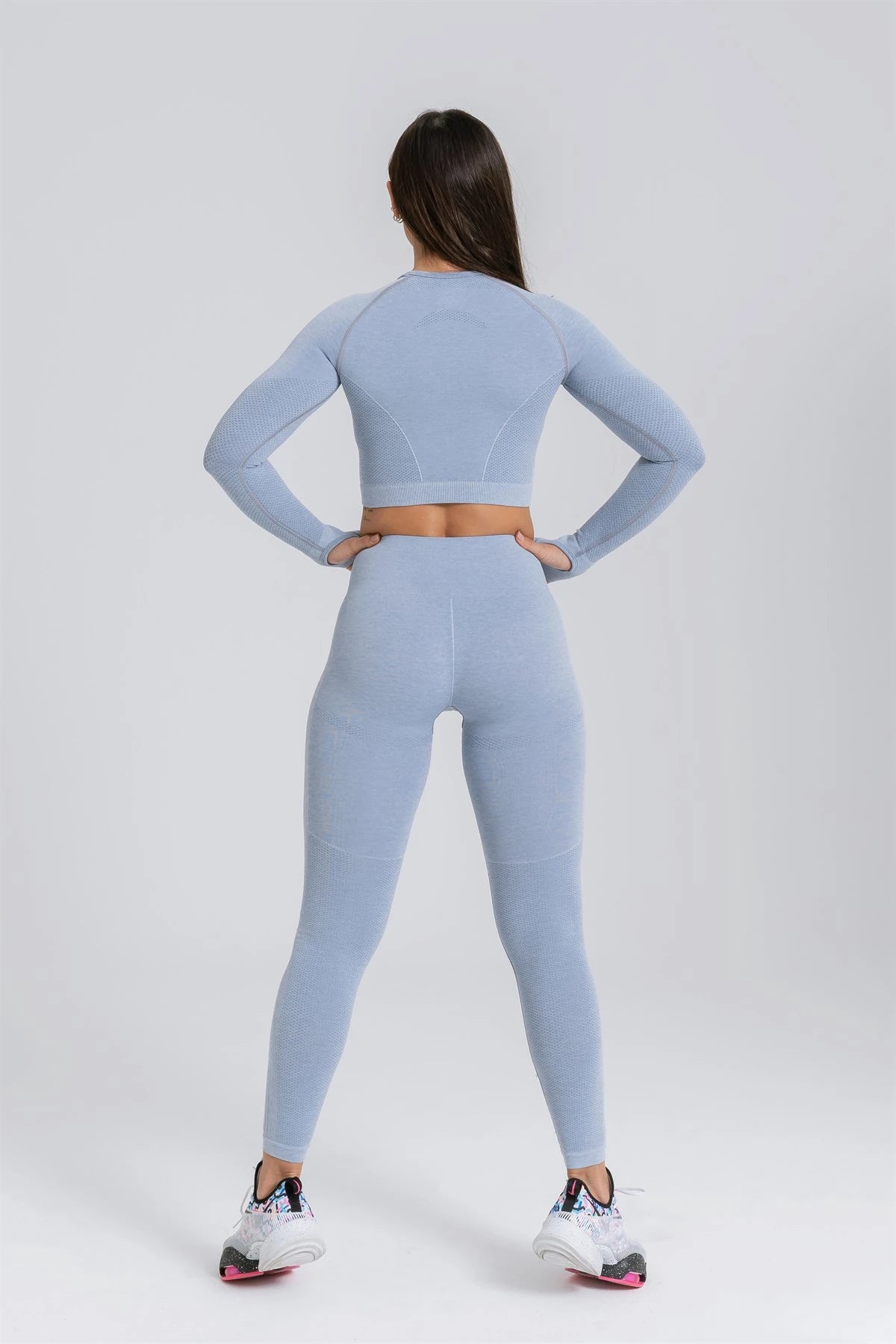 Gymwolves Women's Long Sleeve Seamless Sports T-Shirt
