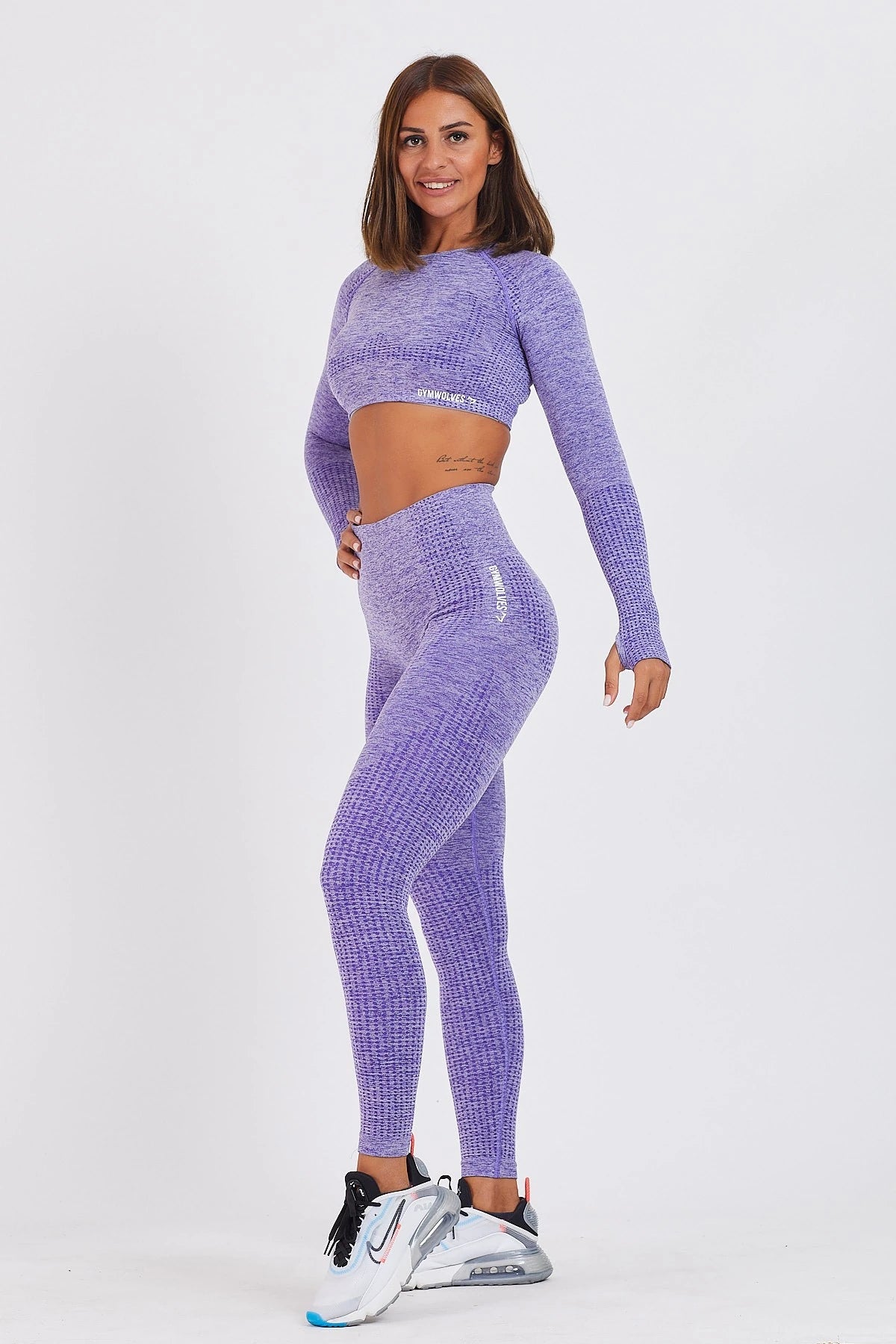 Gymwolves Women's Long Sleeve Seamless Sports T-Shirt