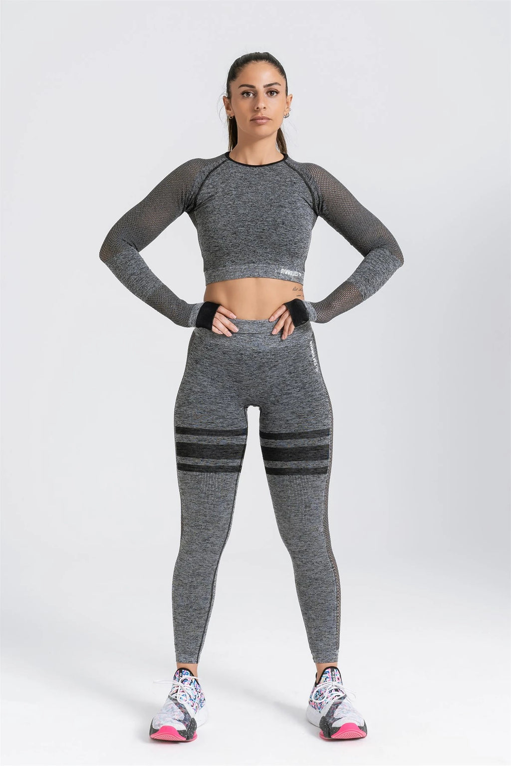 Gymwolves Women's Long Sleeve Seamless Sports T-Shirt