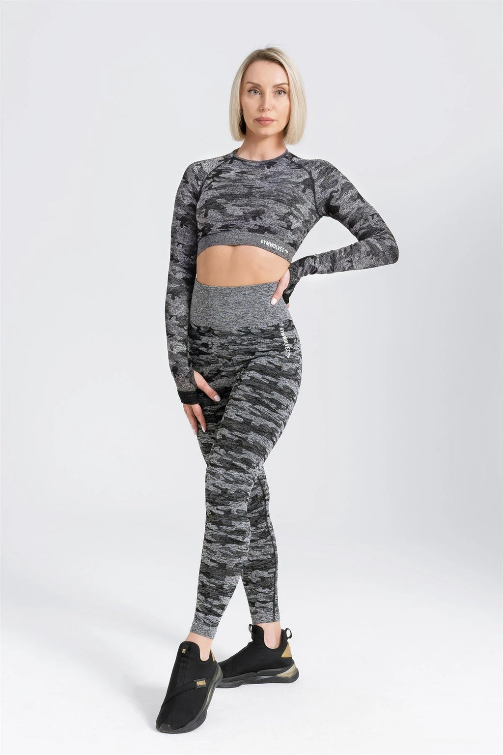 Gymwolves Seamless Leggings Camo Print