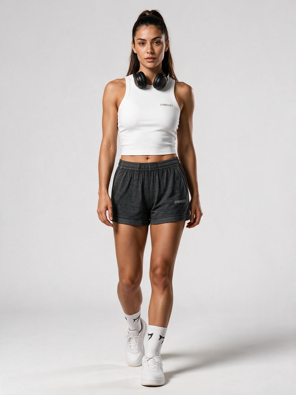 Gymwolves Women's Micro Rib Racer Tank Top
