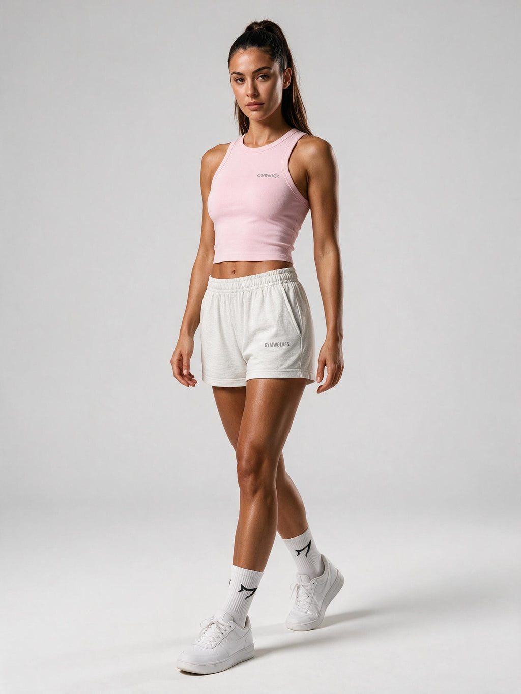 Gymwolves Women's Micro Rib Racer Tank Top