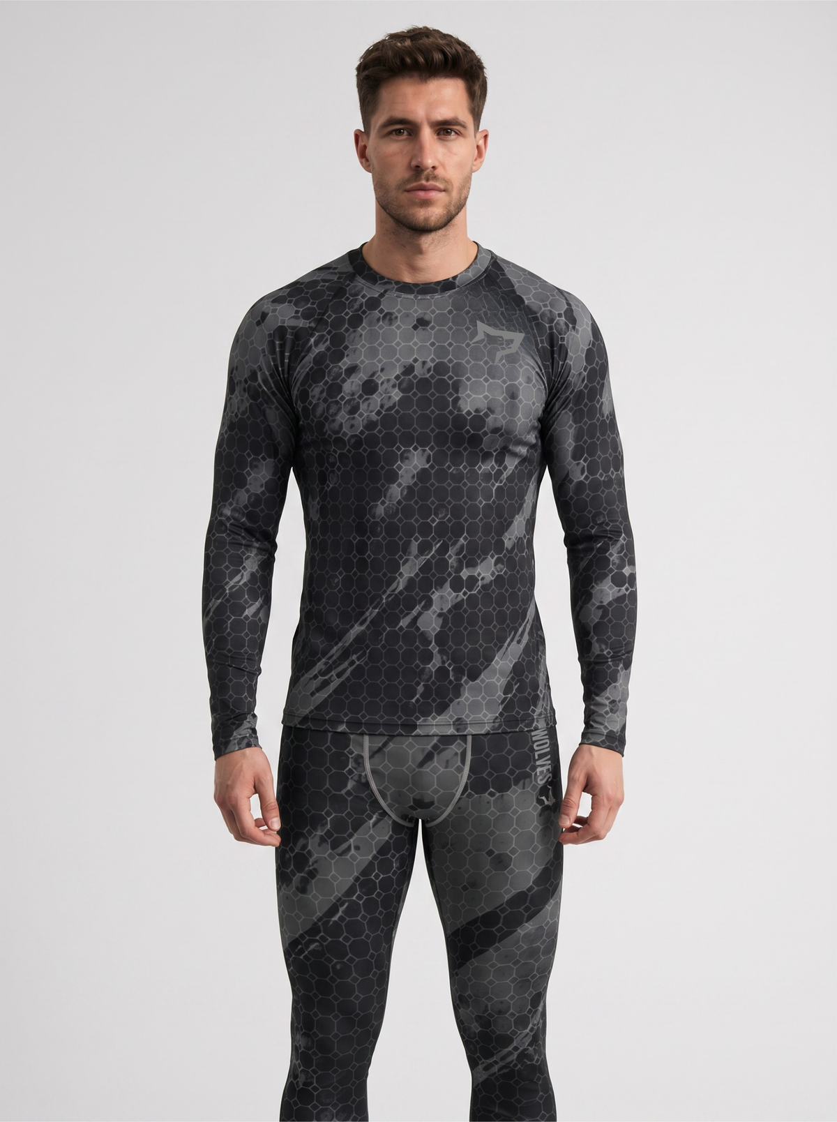 Gymwolves Men's Rash Guard — Predator — Solid