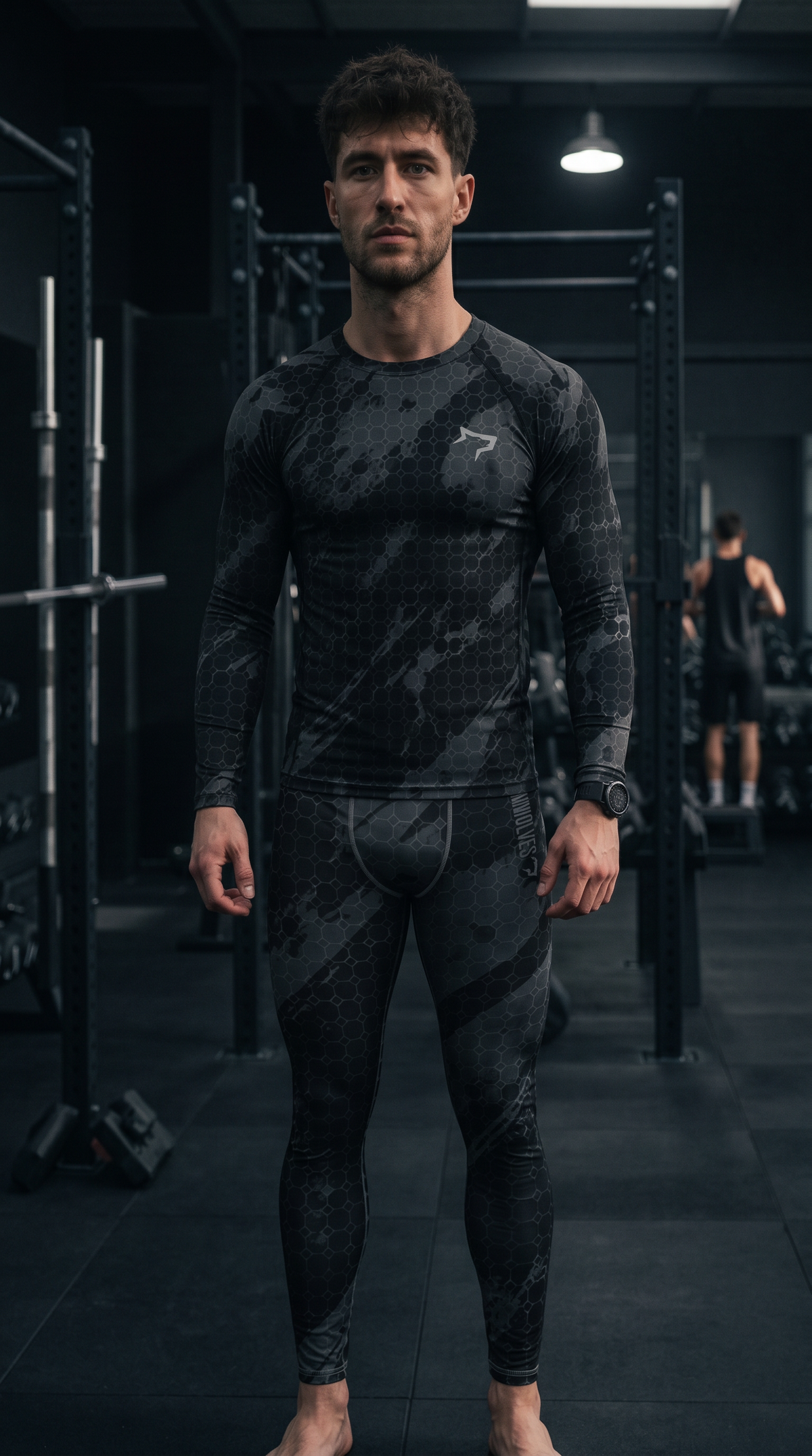 Gymwolves Men's Rash Guard — Predator — Solid