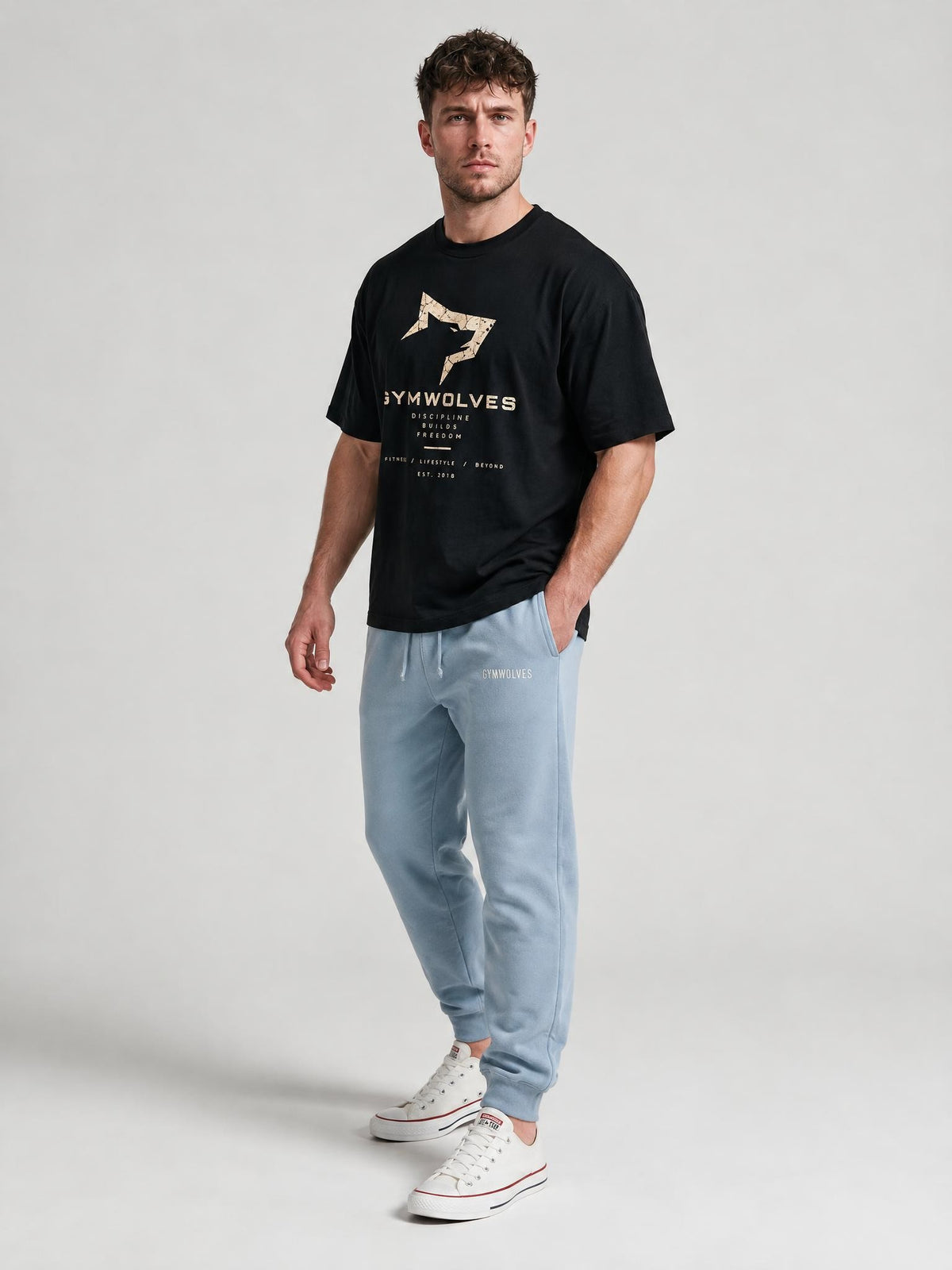 Gymwolves Men's Core Discipline Series Oversize T-Shirt