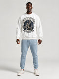 Gymwolves Erkek Collage Serisi — Training Club Oversize Sweatshirt