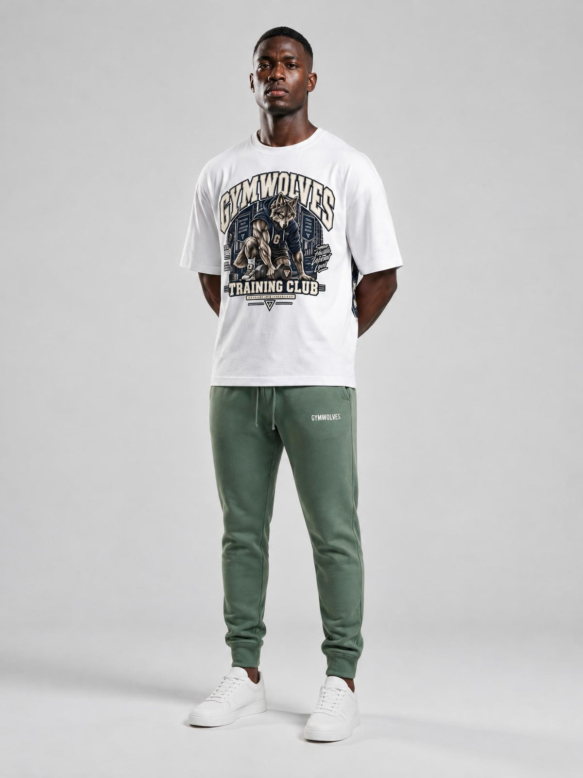Gymwolves Men's Collage Series Training Club Oversize T-Shirt