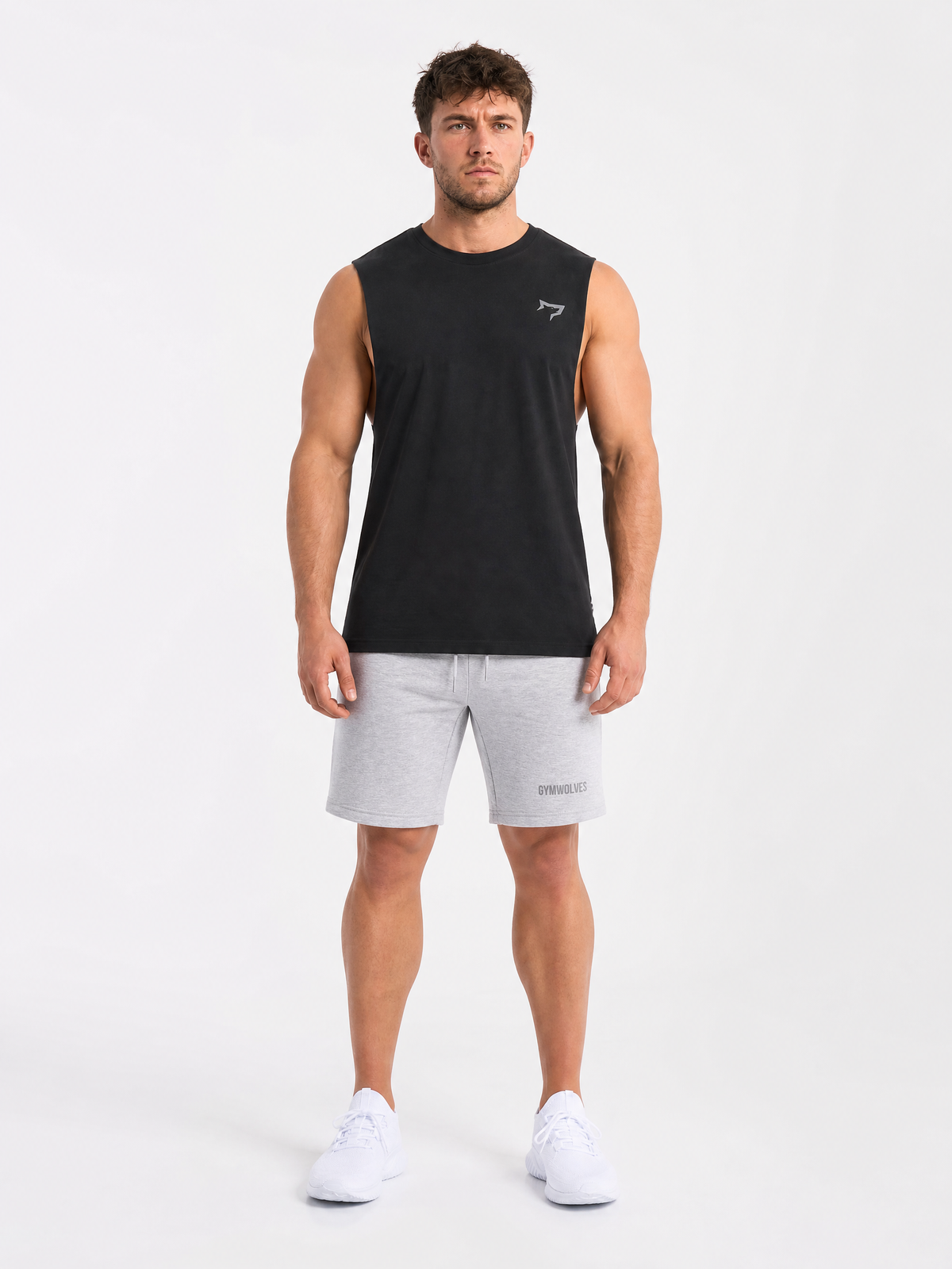 Gymwolves Vertical Logo Tank Top