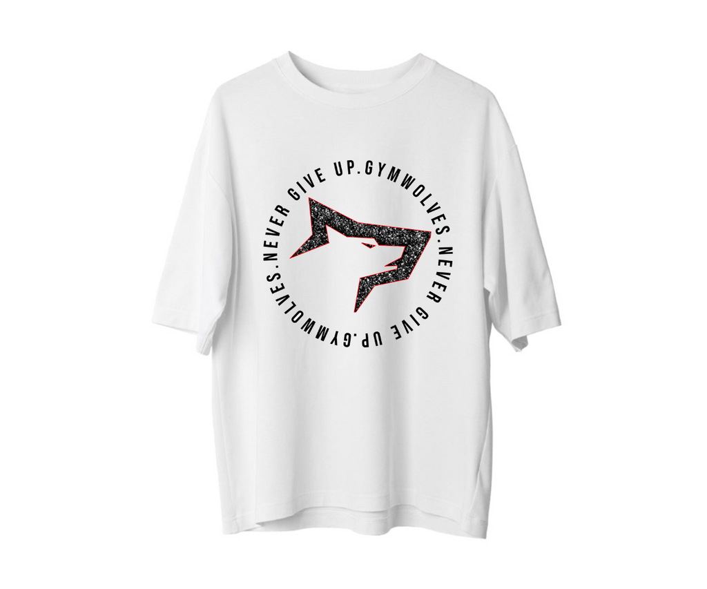 Gymwolves Men's Over Size T-shirt Never Give Up - Görünüm 2