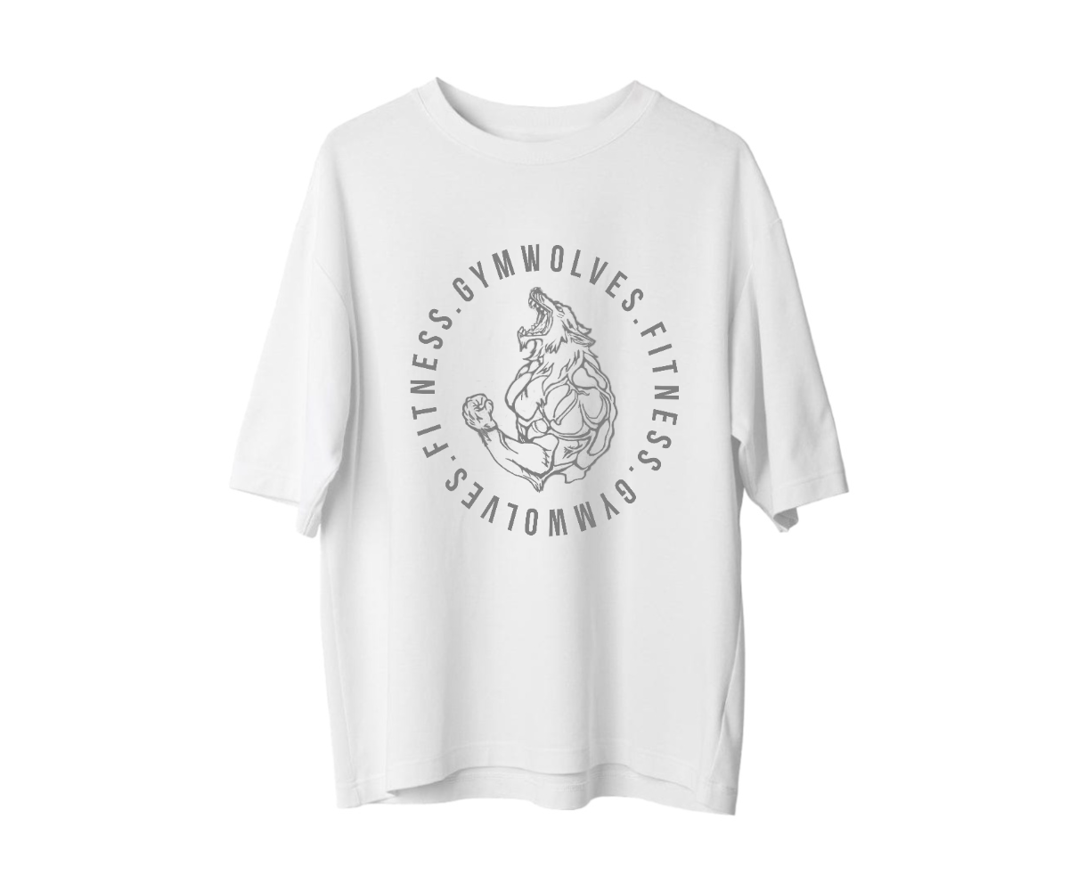 Gymwolves Men's Over Size T-Shirt - Strong - Görünüm 2
